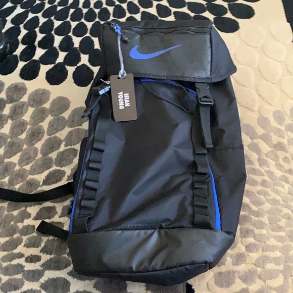 Nike Vapor Speed Training Backpack Black/Game Royal Isiah Young Nike Tag